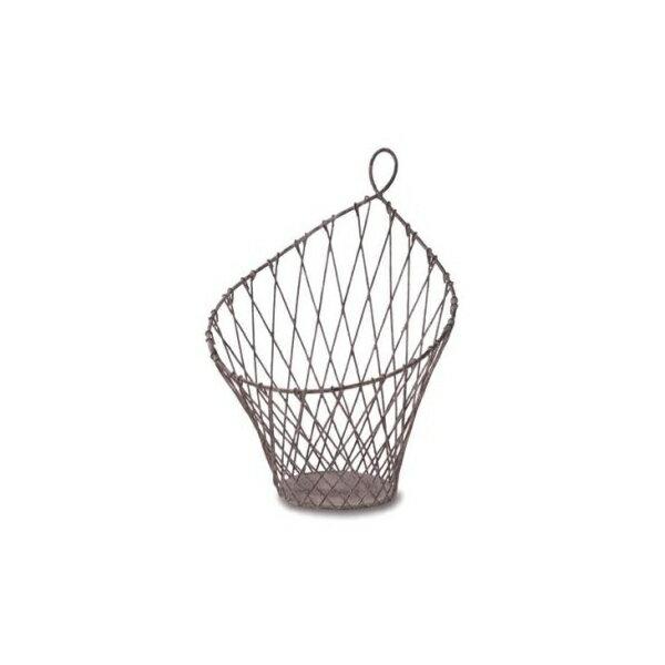 鉢カバー かご プランターカバー おしゃれ 植木鉢カバー ハンギングバスケット ワイヤーバスケット カゴ グレー |  | 01