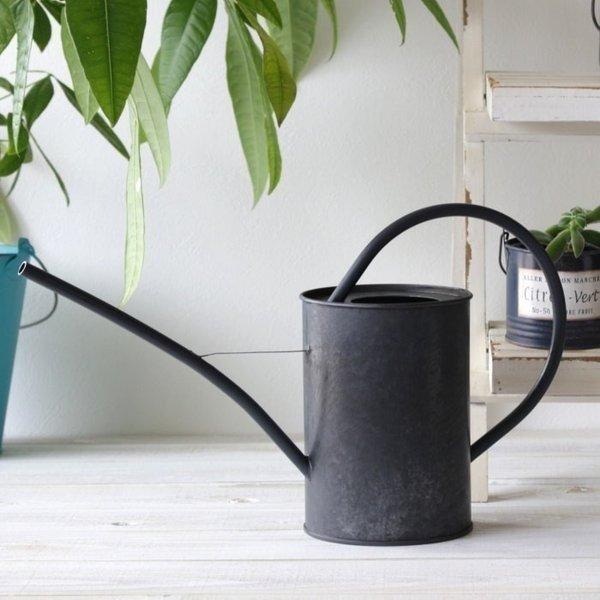 じょうろ おしゃれ ジョウロ ブリキ アンティーク 水差し ガーデニング ナチュラル 黒色 1 8l 624 生活雑貨 Willdo 通販 Yahoo ショッピング