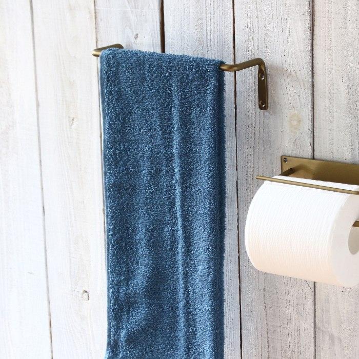 タオル掛け 洗面所 タオルハンガー アイアン トイレ キッチン 壁 おしゃれ タオルバー アイアンバー アンティーク 黒 ゴールド |  | 01