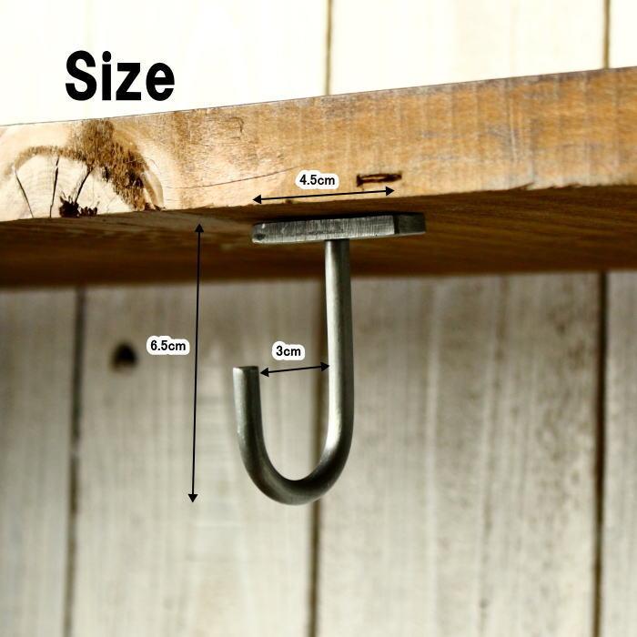 フック 金具 アンティーク キーフック アイアンフック ハンギングフック 引っ掛け 鍵 棚下 アイアン |  | 03
