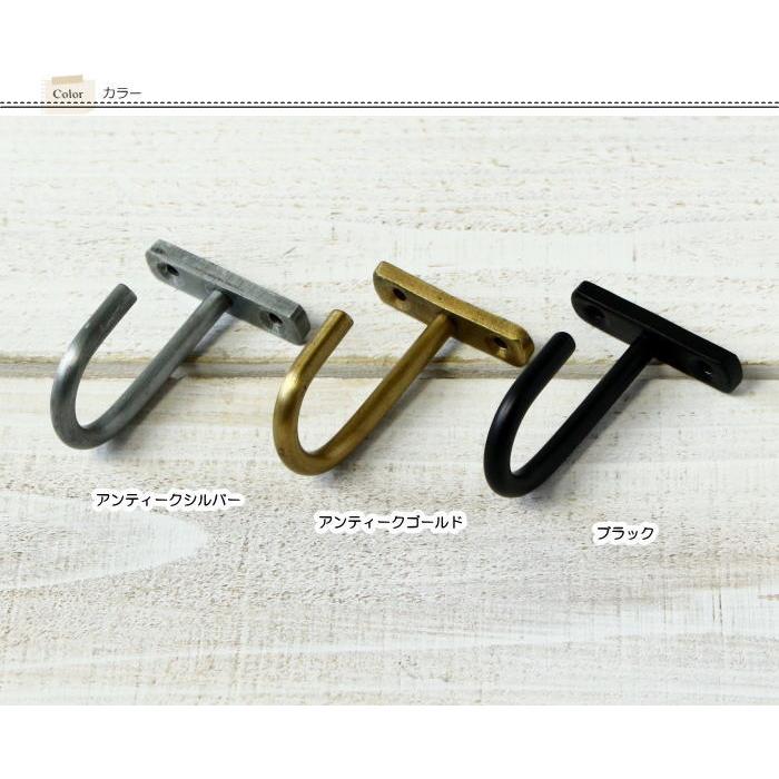 フック 金具 アンティーク キーフック アイアンフック ハンギングフック 引っ掛け 鍵 棚下 アイアン |  | 04