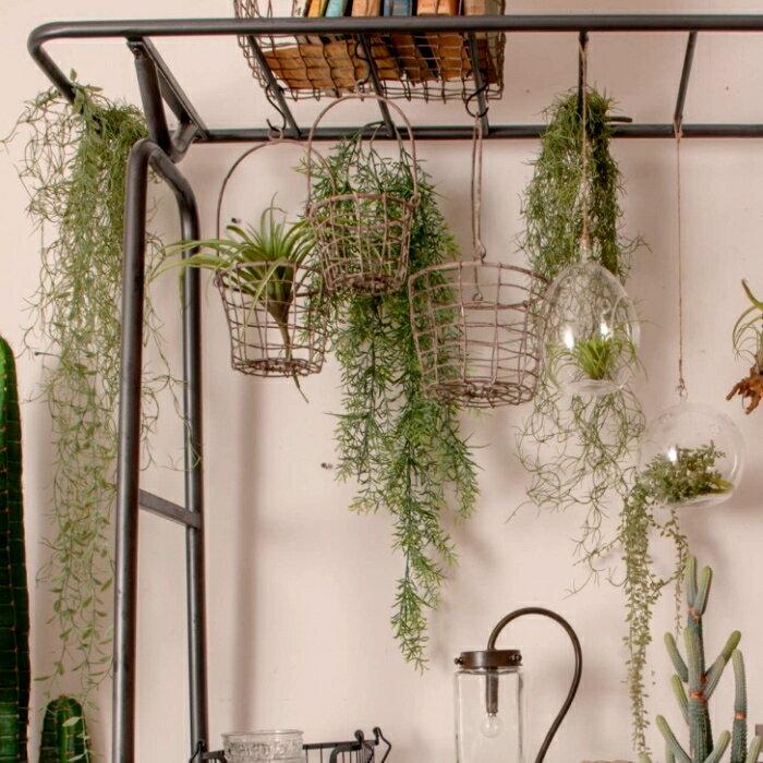 鉢カバー かご プランターカバー ハンギングプランター おしゃれ 植木鉢カバー ハンギングバスケット 5号 グレー |  | 01