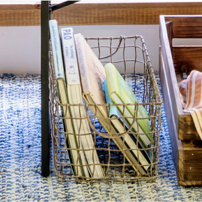 かご バスケット カゴ ワイヤーバスケット 収納カゴ ガーデニング 収納