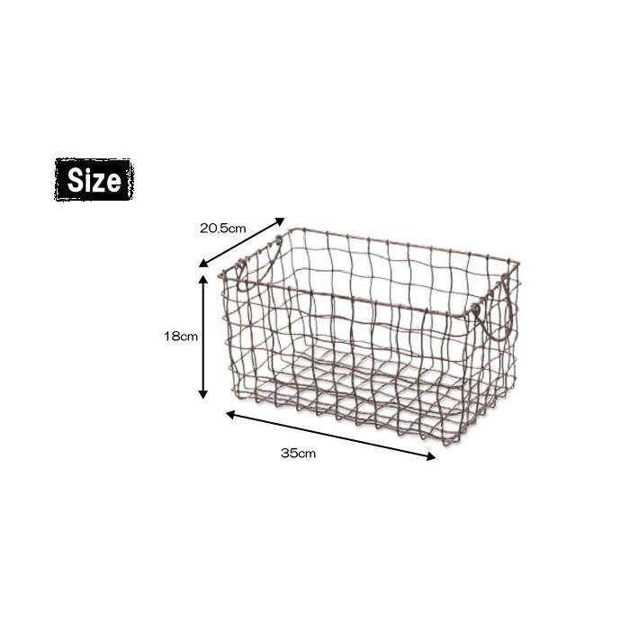 かご バスケット カゴ ワイヤーバスケット 収納カゴ ガーデニング 収納バスケット アイアン グレー |  | 04