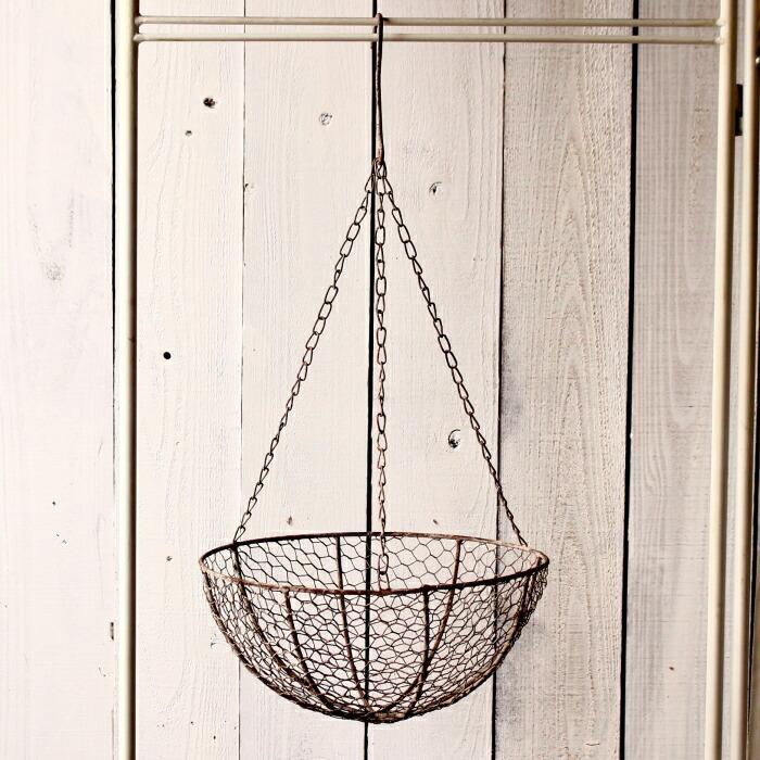 ワイヤーバスケット 吊り下げ収納 かご バスケット ハンギングバスケット カゴ 収納カゴ 収納ボックス グレー |  | 01