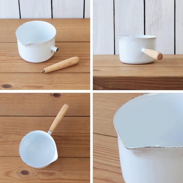 ミルクパン 鍋 ホーロー 片手鍋 おしゃれ 直火対応 離乳食 12.5cm 700cc |  | 02