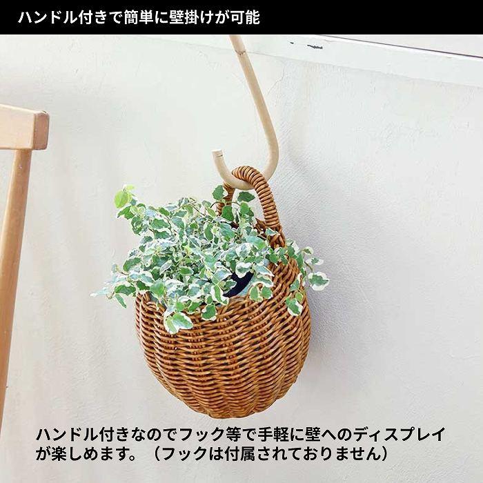 ハンギングバスケット　洗えるかご　リモコン入れやドライフラワー飾りなどに 鉢カバー かご プランターカバー 洗えるバスケット ハンギング