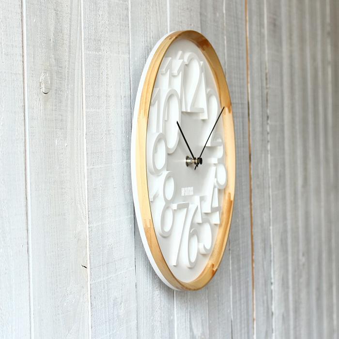 壁掛け時計 掛け時計 おしゃれ 北欧 かけ時計 オシャレ 壁時計 ウォールクロック 静音 インテリア時計 ナチュラル シンプル スイープムーブメント 木製 ホワイト |  | 04
