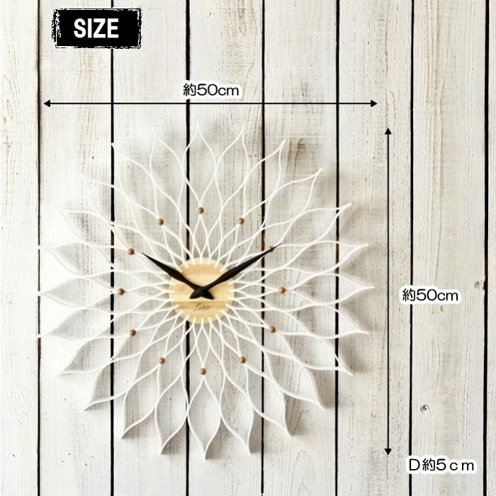 壁掛け時計 おしゃれ 掛け時計 非電波時計 オシャレ 時計 北欧 ウォールクロック 大型 大きい |  | 02