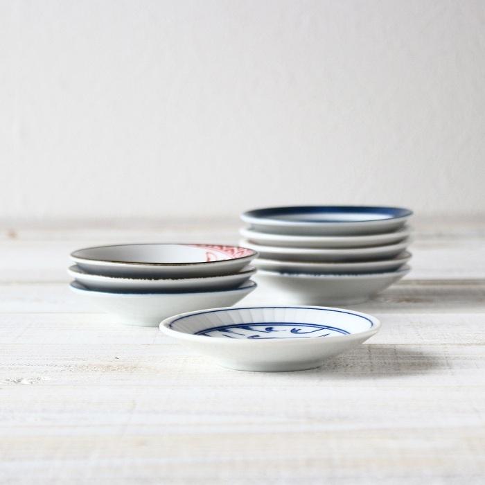 小皿 豆皿 皿 おしゃれ プレート皿 醤油皿 美濃焼 陶器 日本製 安い かわいい 9cm 和 丸皿 |  | 08