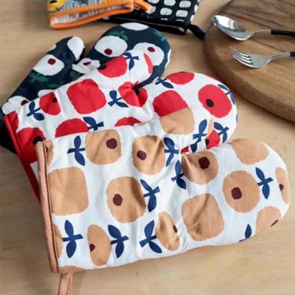 鍋つかみ 北欧 ミトン 耐熱 キッチンミトン キッチン用品 オーブン 厚手 布 可愛い おしゃれ 2個セット |  | 02
