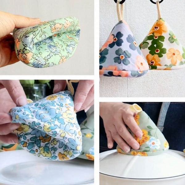 鍋つかみ 三角 ２個セット ミトン おしゃれ 耐熱 ストウブ かわいい なべつかみ 鍋掴み 三角鍋つかみ 北欧 |  | 13