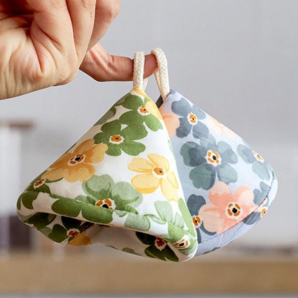 鍋つかみ 三角 ２個セット ミトン おしゃれ 耐熱 ストウブ かわいい なべつかみ 鍋掴み 三角鍋つかみ 北欧 |  | 02