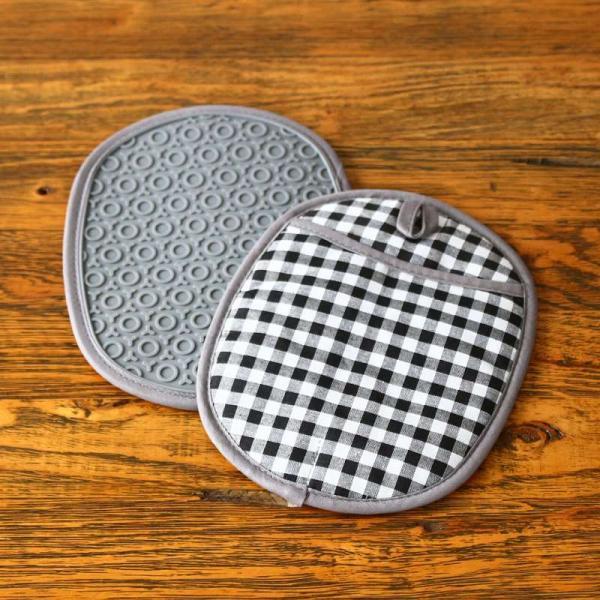 鍋つかみ 鍋敷き おしゃれ ミトン シリコン 2個セット かわいい 耐熱 ポットマット なべつかみ 鍋掴み 鍋置き |  | 12