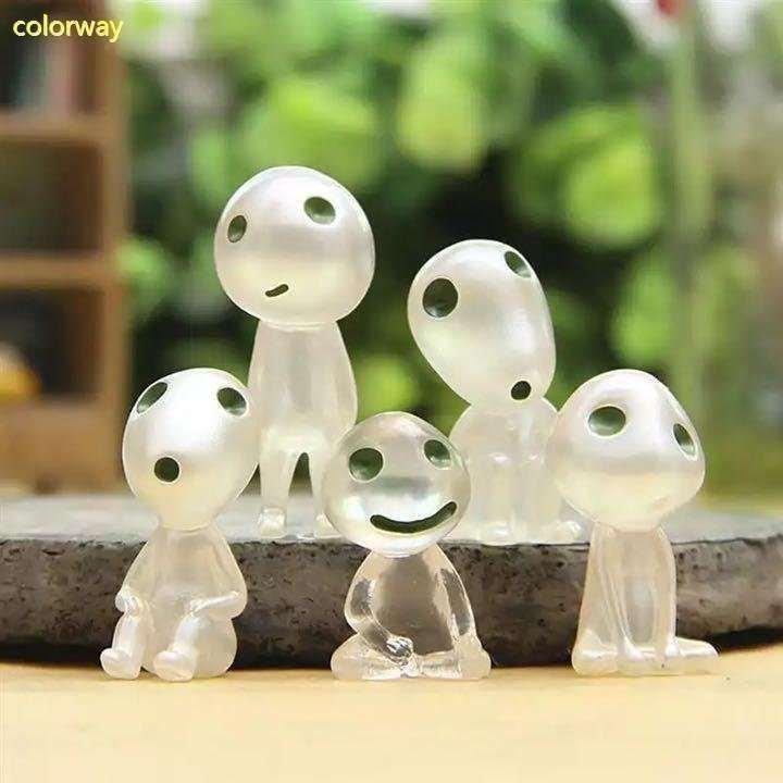 ✧もののけ姫 フィギュアセット✧ ミニチュア 妖精 もののけ姫 こだま フィギュア 盆栽 飾り