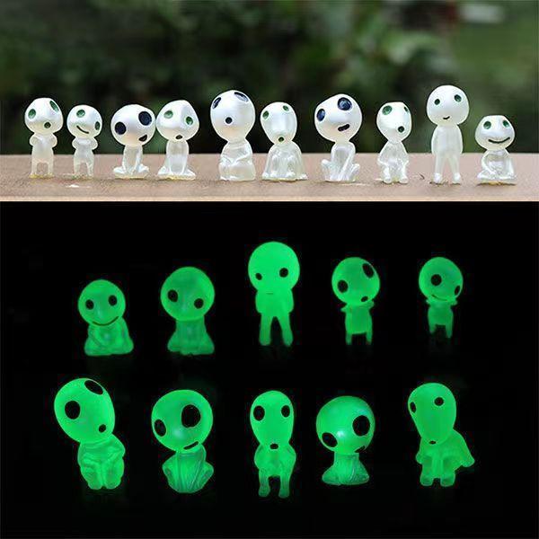 ミニチュア 妖精 もののけ姫 こだま フィギュア 盆栽 飾り ドール