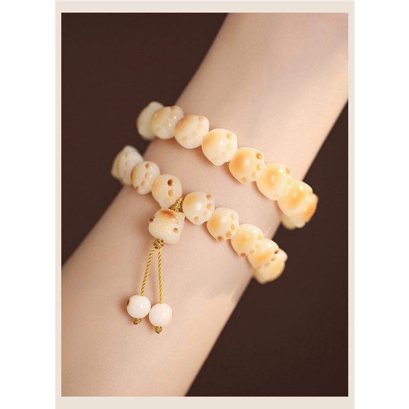 ピカピカ様♥️ラリマー 肉球＆シトリン猫ちゃん天然石ブレスレット ピカピカ様♥️ラリマー 肉球＆シトリン猫ちゃん天然石ブレスレット