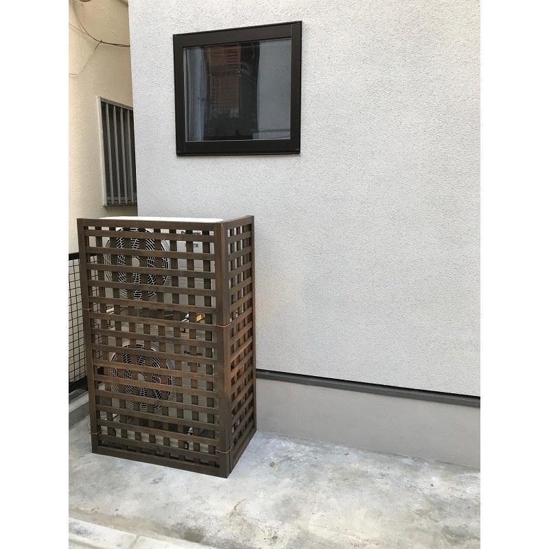 特注ラティス駒寄せ匠 並大抵 縦横透かし彫り 赤銅色 木製 高さ＋横幅＝足し加える120糎以内(2台10%銀行割引・3台以上20%銀行割引：ご申し付ける後に銀行割引) 日本製