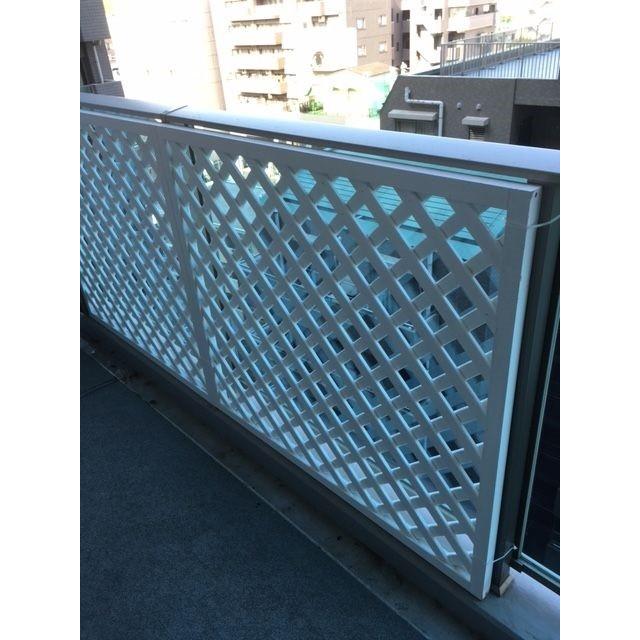 特注ラティス駒寄せ匠 並大抵 ななめ透かし彫り 白いこと 木製 高さ＋横幅＝足し加える240糎以内(2台10%銀行割引・3台以上20%銀行割引：ご申し付ける後に銀行割引) 日本製
