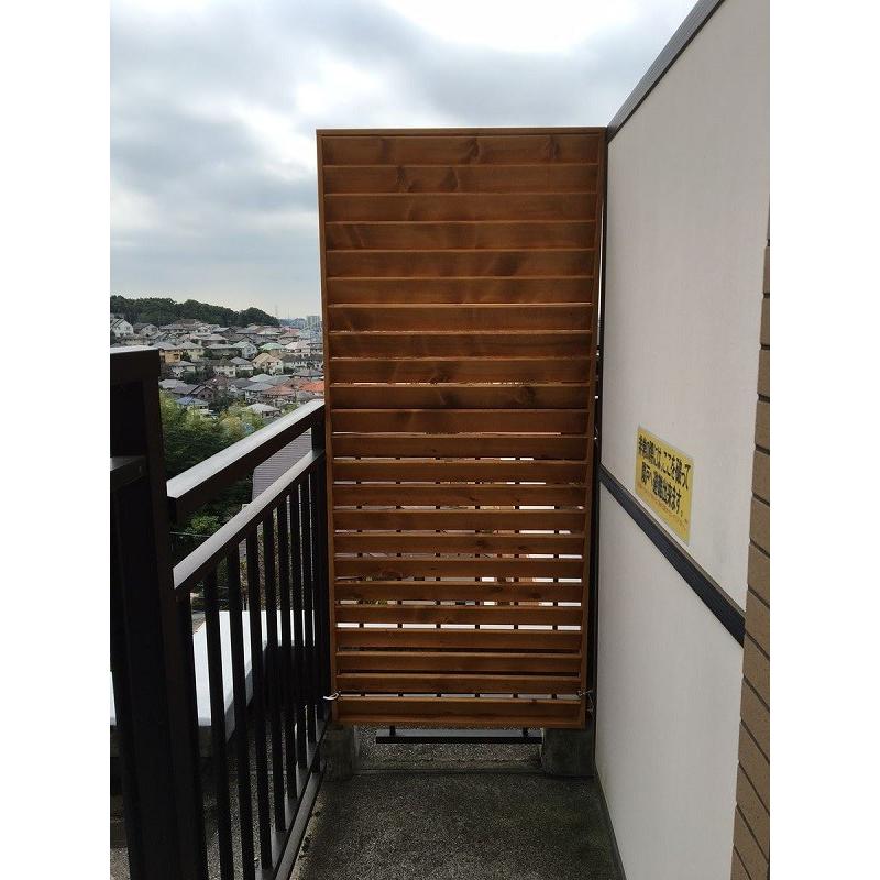 特注ルーバーフェンス匠 目隠し パイン色 高さ 横幅 合計210cm以内 高耐久 天然木製 サイズオーダー ベランダ 日本製 Lf210 P Will ベランダガーデン 通販 Yahoo ショッピング