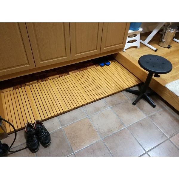 ウッドデッキ匠 すのこデッキ 30cm×60cm×厚み4cm 24枚セット パイン色 ベランダ 天然木製 日本製の画像