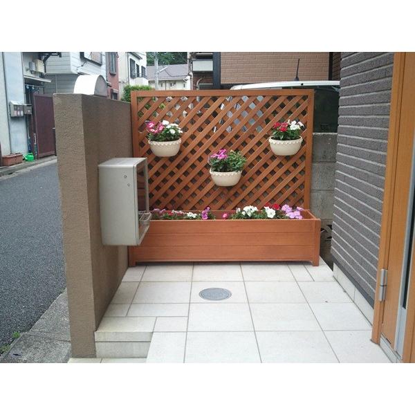 木製プランター匠 チーク色 横幅90cm プランターボックス 大型 木製プランター匠 チーク色 横幅90cm プランターボックス 大型