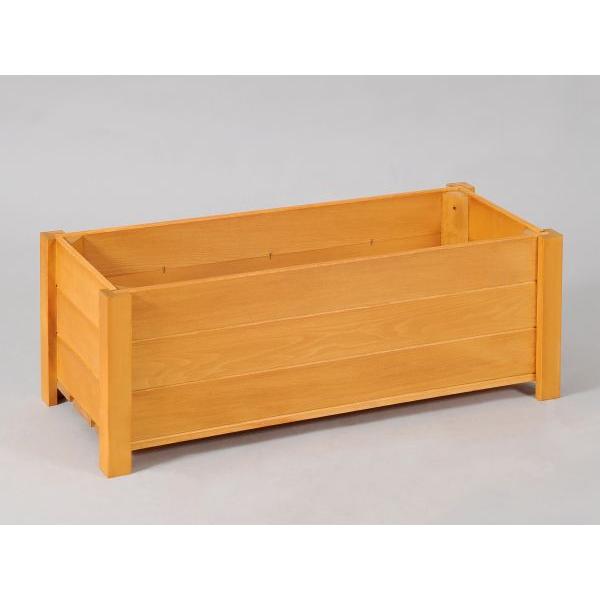木製プランター匠 パイン色 横幅120cm プランターボックス 大型 長方形
