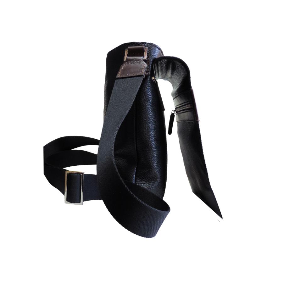 本革 イタリア製 ハンドメイド Cross Body Document Shoulder Bag【di berardino（ディ ベラルディーノ）】斜めがけ 植物タンニン鞣し イタリー トスカーナ
