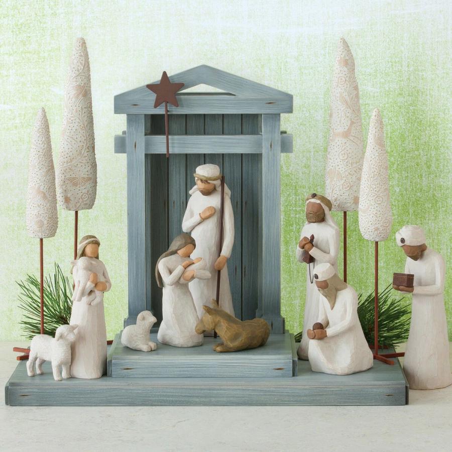 ウィローツリー Nativity - 降誕 24cm | キリスト 降誕セット 馬小屋  