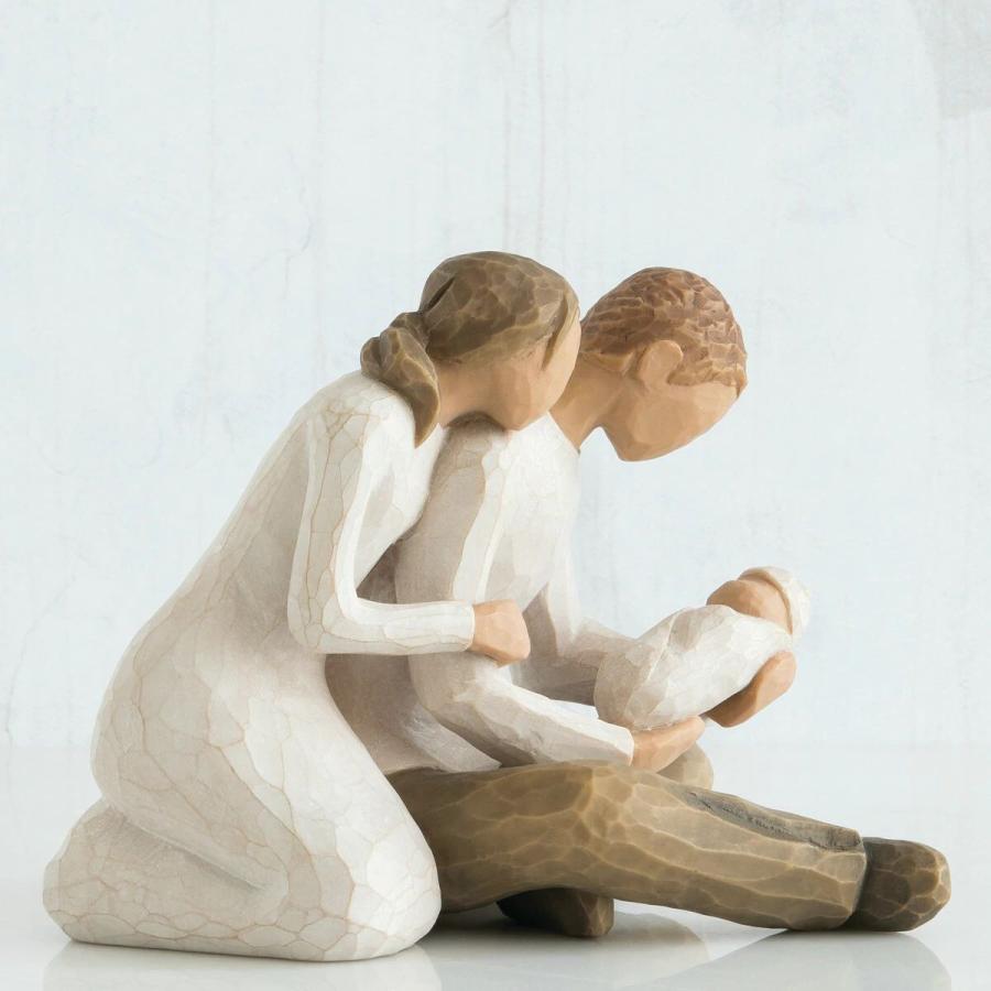 ウィローツリー彫像 New Life 新しい生命 13cm 幼子 3人組 親子 | おしゃれ 置物 彫刻 人形 インテリア スーザン・ローディ 正規輸入品｜willowtree｜03