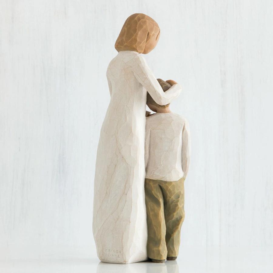 ウィローツリー彫像 Mother and Son 母と息子 20cm 2人組 親子 おしゃれ 置物 彫刻 人形 インテリア スーザン