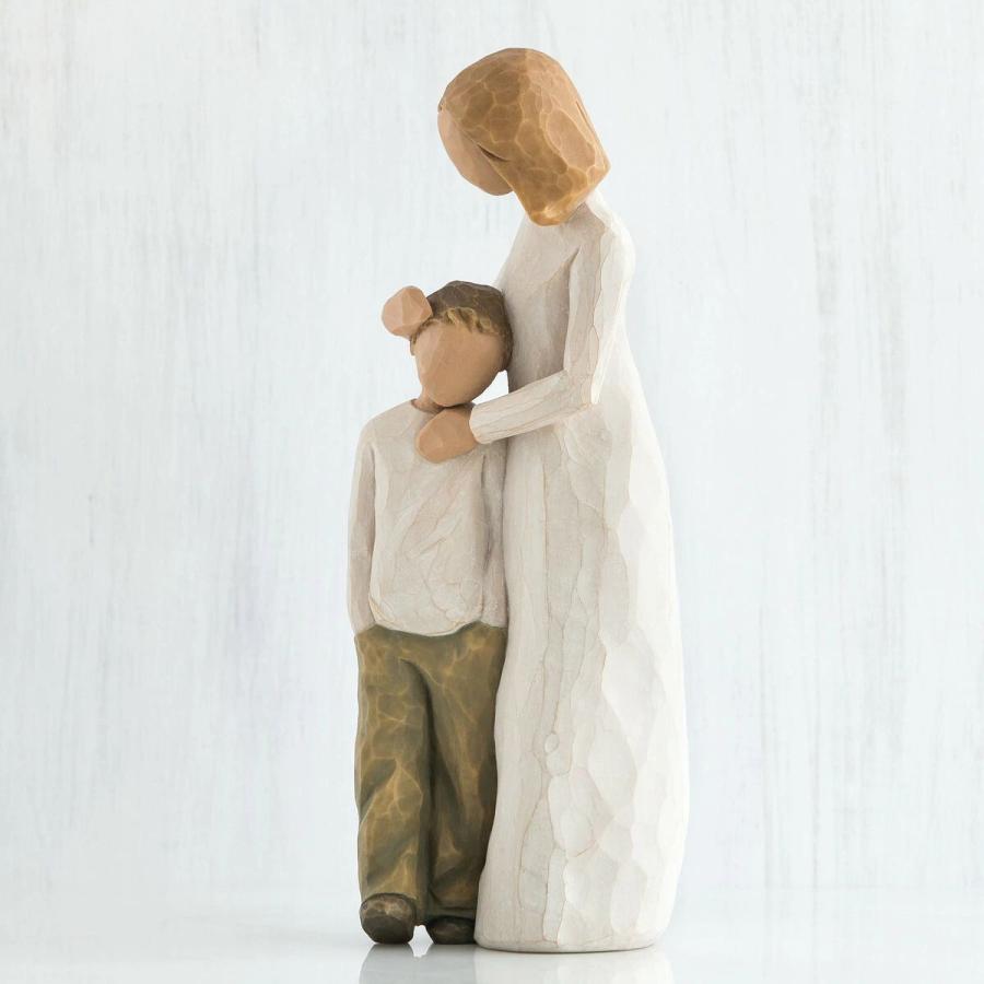 ウィローツリー彫像 Mother and Son 母と息子 20cm 2人組 親子 おしゃれ 置物 彫刻 人形 インテリア スーザン