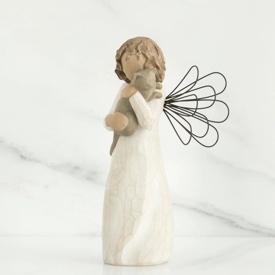 ウィローツリー天使像 With Affection - 愛をこめて 13cm ネコ | おしゃれ 置物 彫刻 人形 インテリア スーザン・ローディ 正 |  | 03