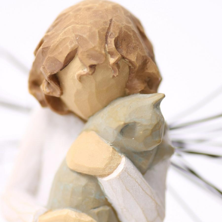 ウィローツリー天使像 With Affection - 愛をこめて 13cm ネコ | おしゃれ 置物 彫刻 人形 インテリア スーザン・ローディ 正 |  | 05