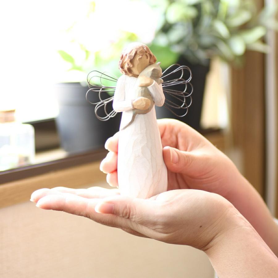 ウィローツリー天使像 With Affection - 愛をこめて 13cm ネコ | おしゃれ 置物 彫刻 人形 インテリア スーザン・ローディ 正 |  | 06