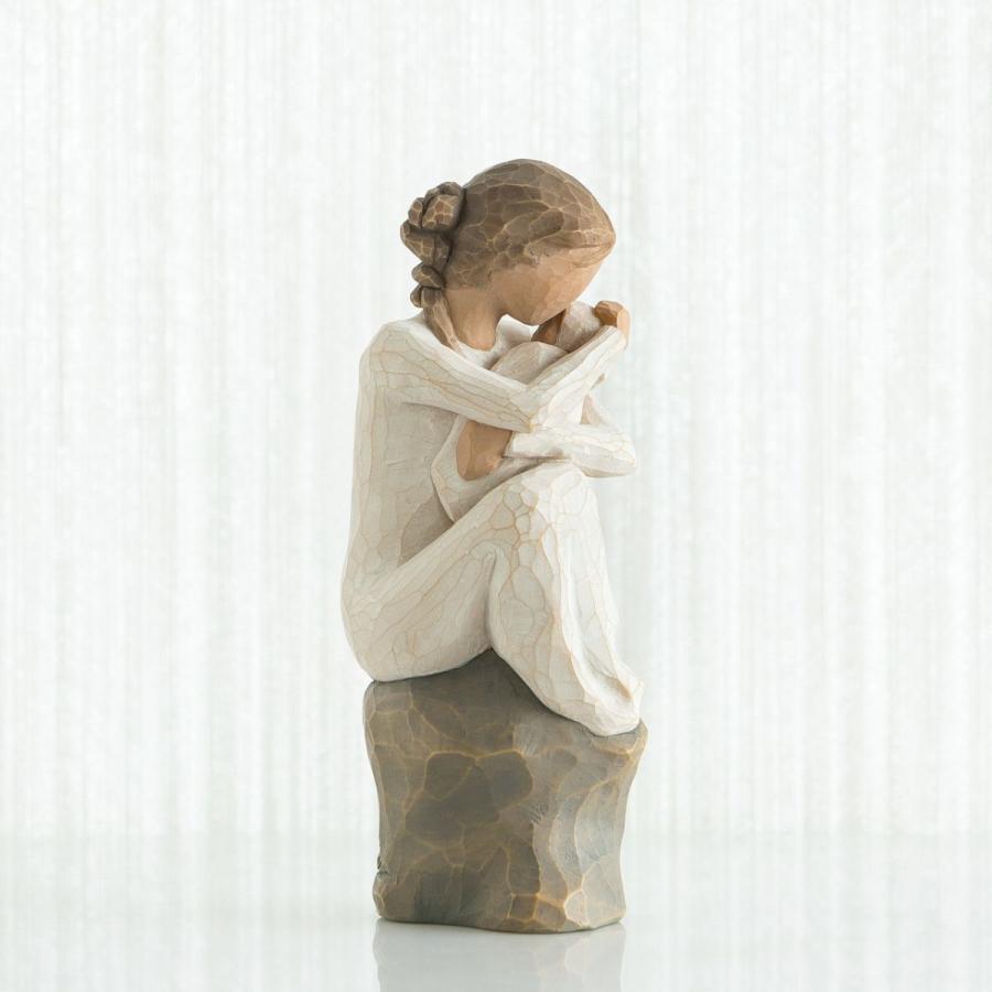 ウィローツリー彫像 Guardian - 守護者 15cm 幼子 2人組 親子