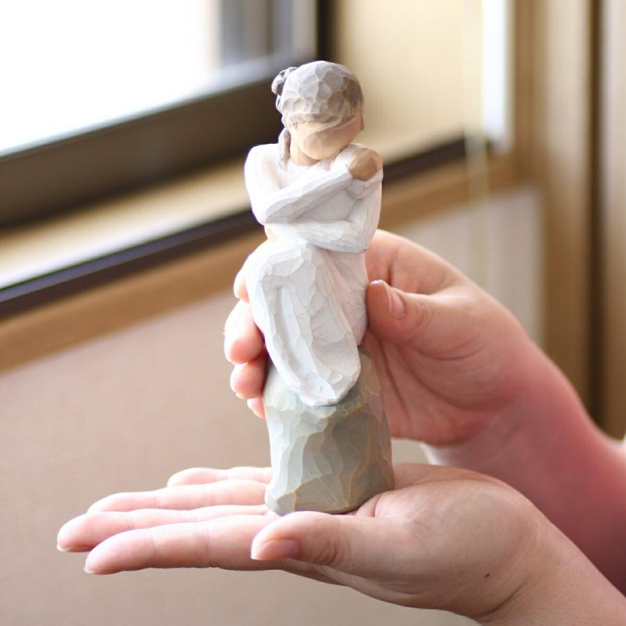 ウィローツリー彫像 Guardian - 守護者 15cm 幼子 2人組 親子