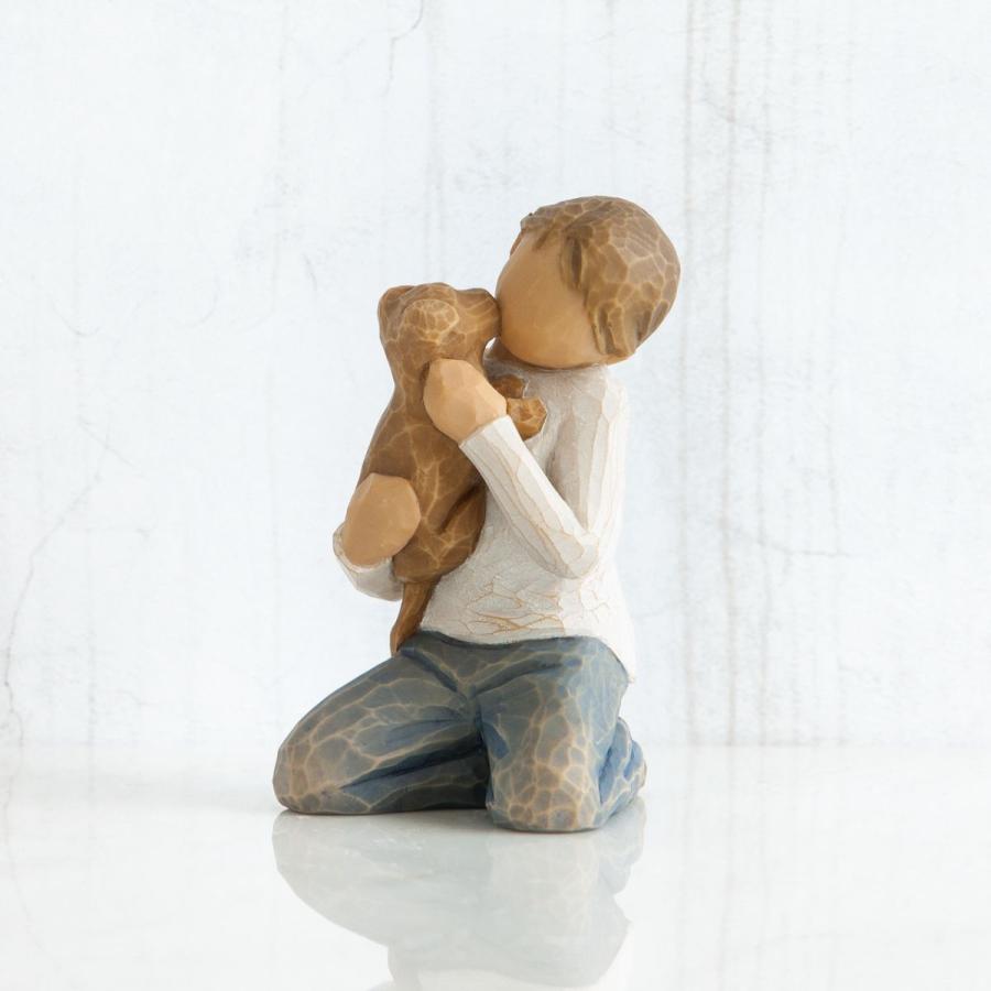 ウィローツリー彫像 Kindness (Boy) - 優しさ 8cm いぬ 子供 少年 | おしゃれ 置物 彫刻 人形 インテリア スーザン・ローディ |  | 02
