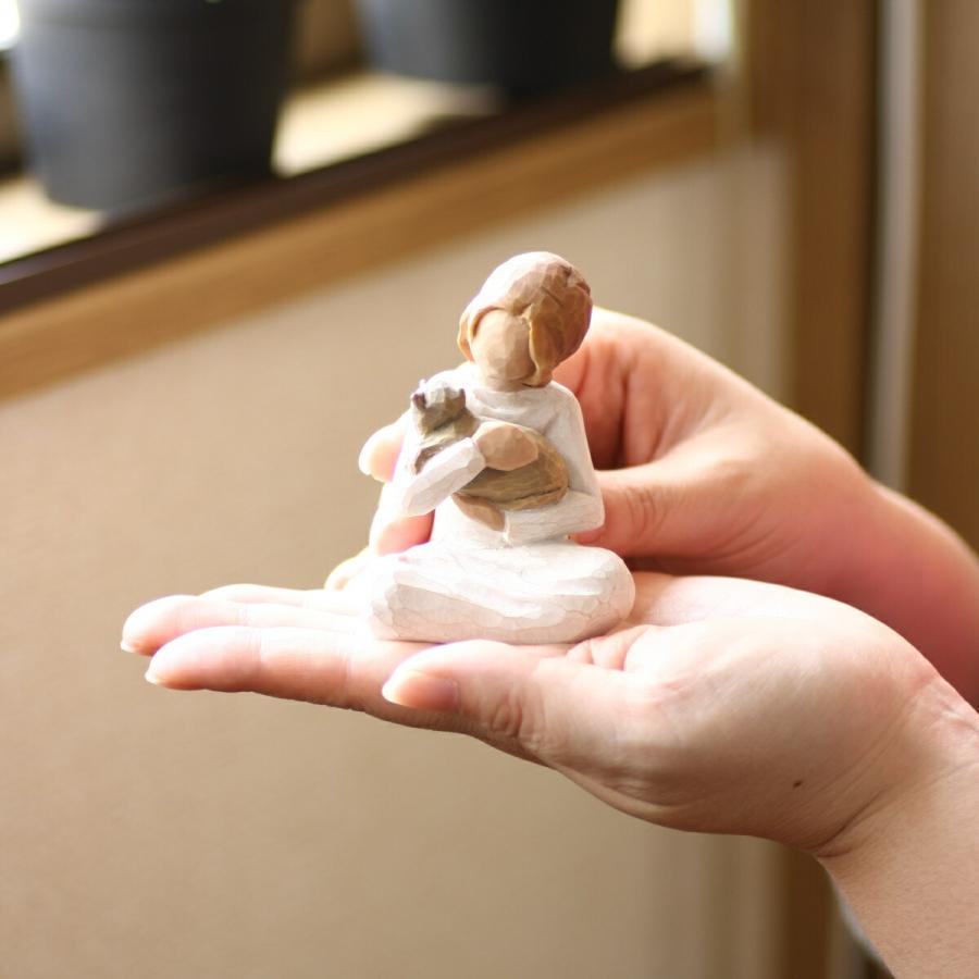 ウィローツリー彫像 Kindness (Girl) - 優しさ 8cm ネコ 子供 少女 | おしゃれ 置物 彫刻 人形 インテリア スーザン・ローデ |  | 06