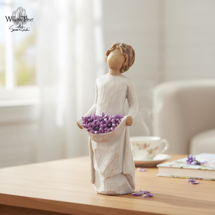 ウィローツリー彫像 Simple Joys - 素朴な喜び 14cm 少女 | おしゃれ 置物 彫刻 人形 インテリア スーザン・ローディ 正規輸入品 | 