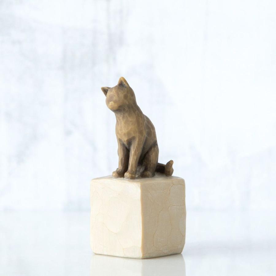 ウィローツリー彫像 Love my Cat(dark) - 私の愛猫 7cm ネコ
