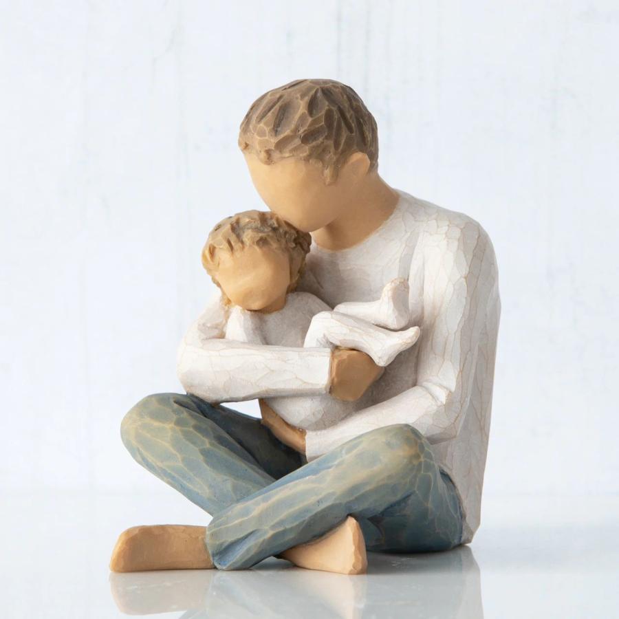 ウィローツリー 彫像 Little One - 小さい我が子 10.2cm 幼子 2人組 親子 | おしゃれ 置物 彫刻 人形 インテリア スーザン・ | 