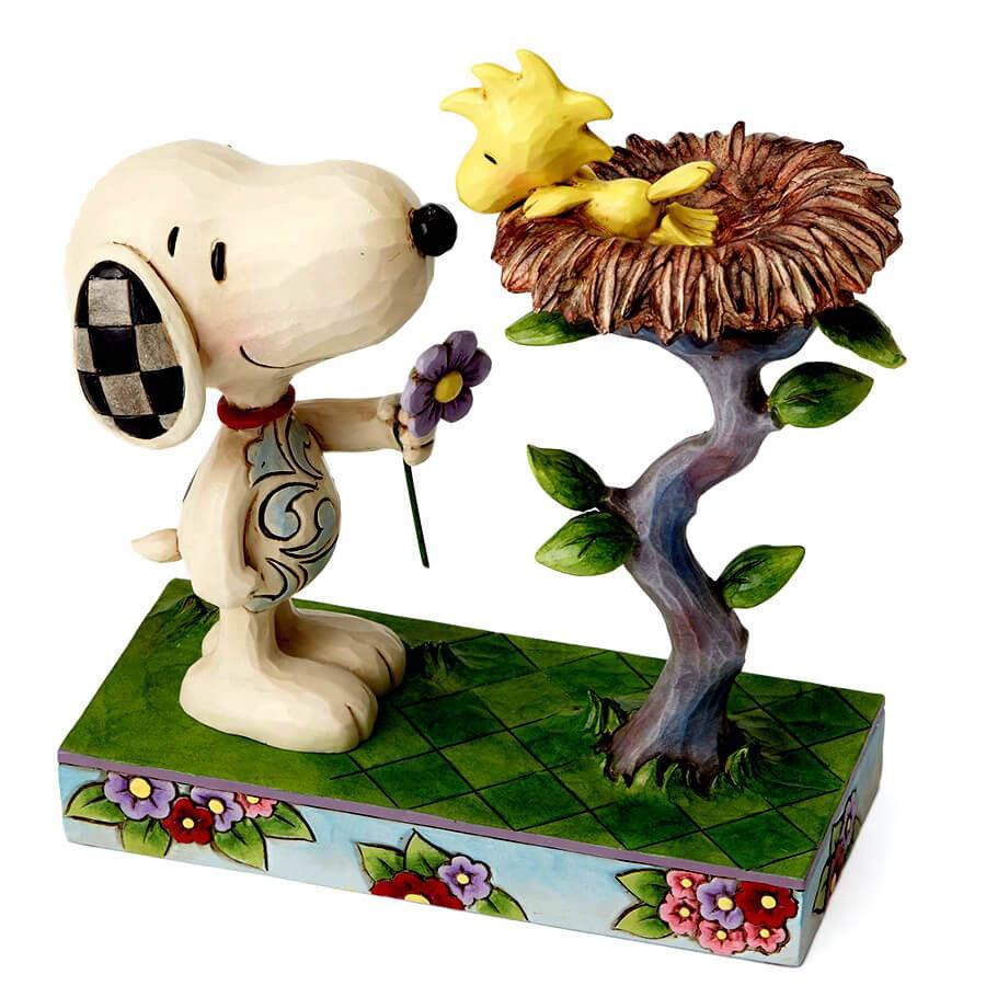 SNOOPY（スヌーピー） スヌーピーと巣の中のウッドストック 17.1cm