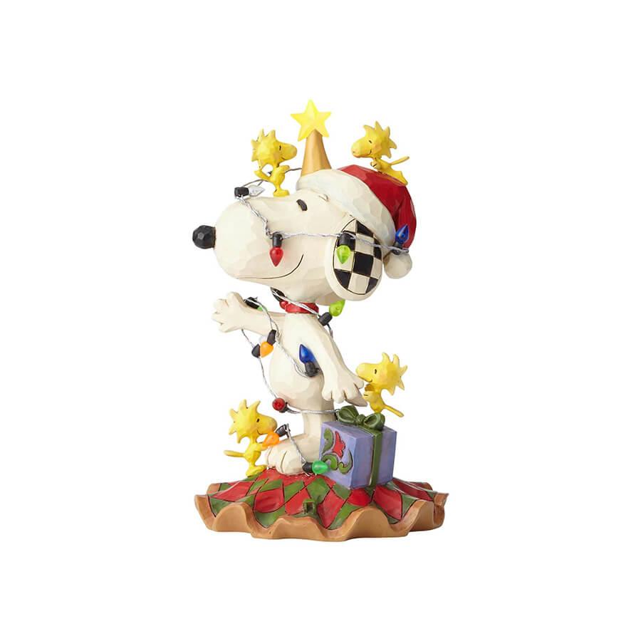 @*N様 PEANUTS スヌーピー クリスマス フィギュア ジムショア 箱付き SNOOPY（スヌーピー） クリスマス デコレーション 16.3cm クリスマス