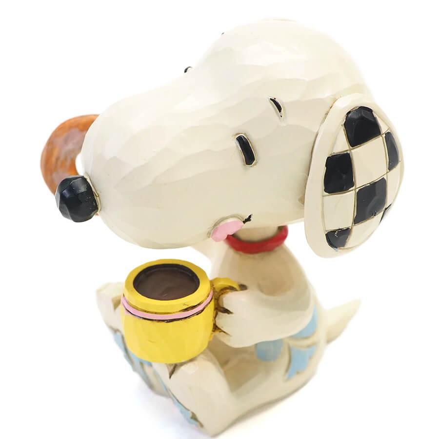 スヌーピー ドーナツとコーヒー ミニ 7.6cm | ジムショア ピーナッツ グッズ フィギュア 人形 置物 彫刻 Jim Shore 正規輸入品 | SNOOPY | 06