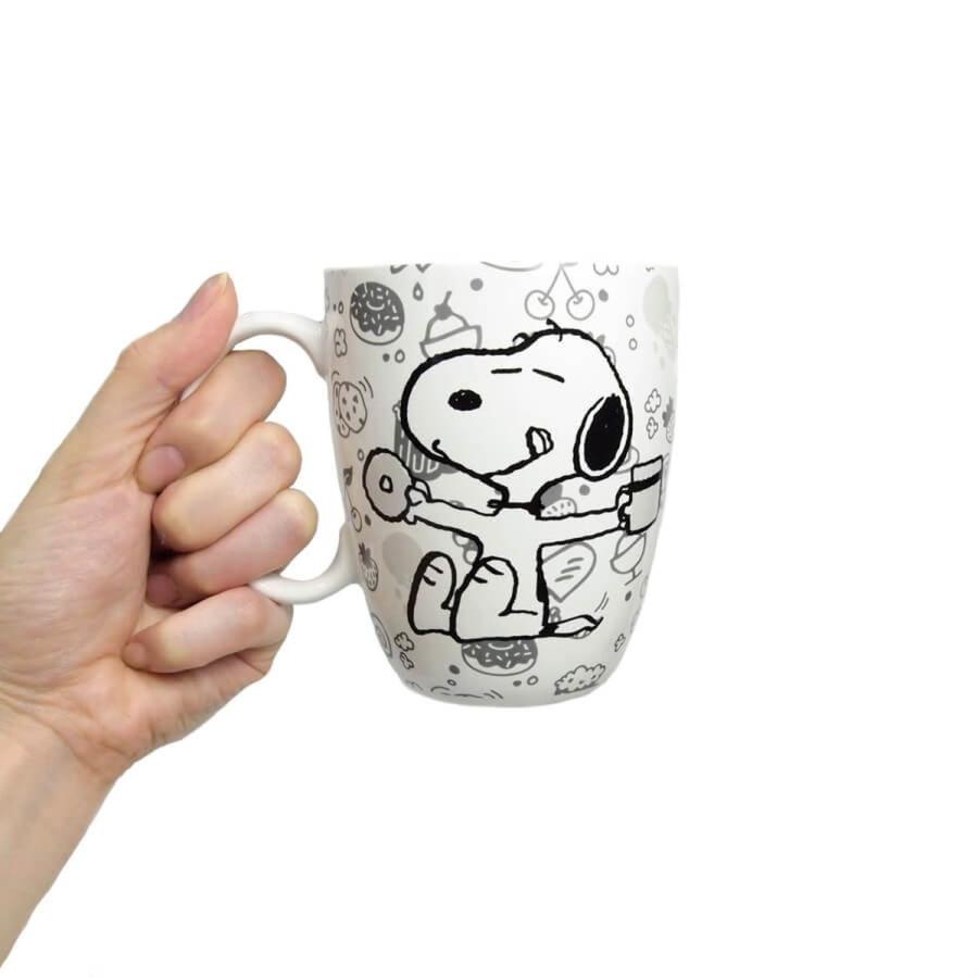 スヌーピー マグカップ コーヒーとドーナツ 10.5cm | キャラクター 雑貨 グッズ アート デザイン 正規輸入品 |  | 06