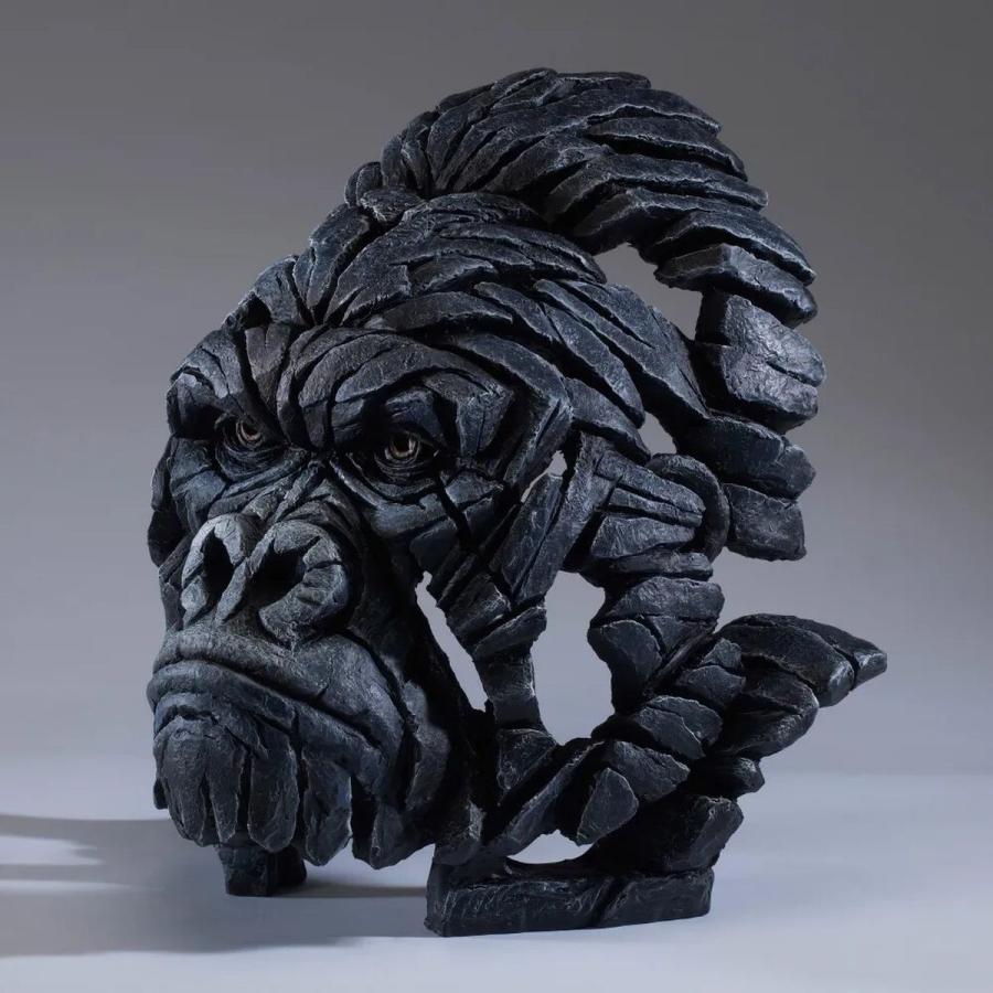 Edge Bust Gorilla 幅33x奥行33x35.5(cm) ゴリラ 胸像ゴリラ | 彫刻 置物 オブジェ フィギュア 動物 大きい リアル |  | 02