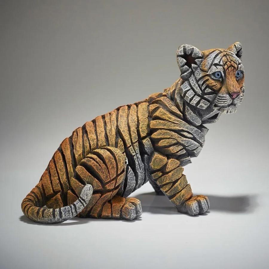 Edge Tiger Cub 幅24.5x奥行13x18(cm) 虎 子供トラ | 彫刻 置物