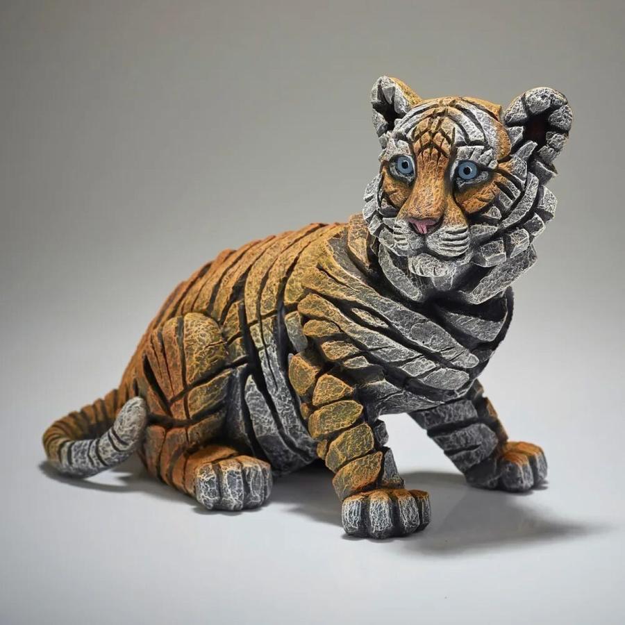 Edge Tiger Cub 幅24.5x奥行13x18(cm) 虎 子供トラ | 彫刻 置物