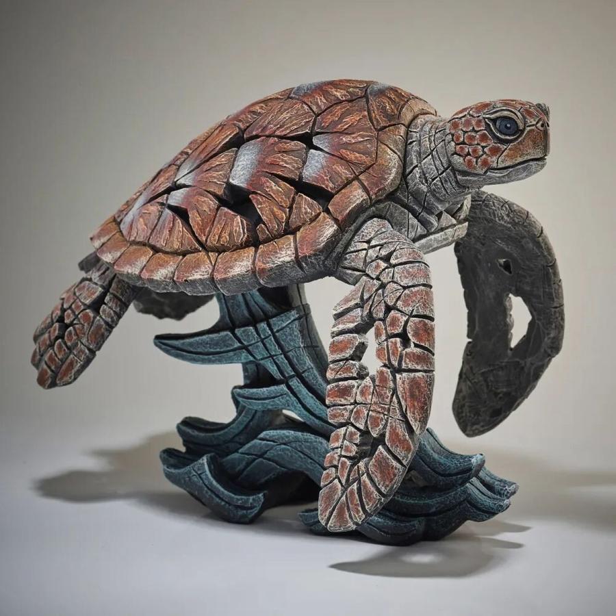 Edge Sea Turtle 幅59.5x奥行20.5x31(cm) 海亀亀 | エッジ 彫刻 置物